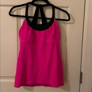 Lululemon hot pink yoga top sz8